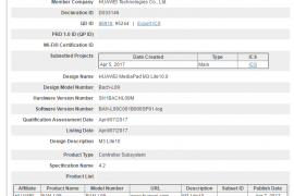 Huawei MediaPad M3 Lite 10.0 certfied by Bluetooth SIG