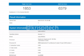 Nubia Z17 specs leaked via Geekbench listing, carries Snapdragon 835 processor