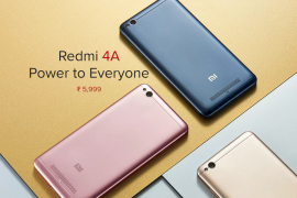 Xiaomi releases Redmi 4A rose gold color in India