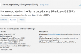 AT&T Galaxy Note 5 and Galaxy S6 Edge+ Nougat update now rolling out