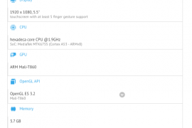 Gionee S10B specs revealed at GFXbench!