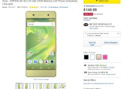 Deal: Xperia XA 4G LTE available for $150 on Best Buy, $100 off the regular price