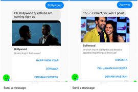 How to play Bollywood quiz game on the Facebook messenger