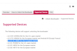 LG G5 SE (H840) for the European market gets official bootloader unlock support