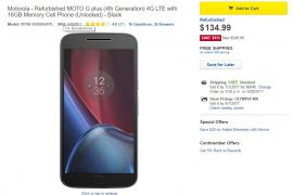 [Hot Deal] Refurbished Moto G4 Plus going for $135 at Best Buy
