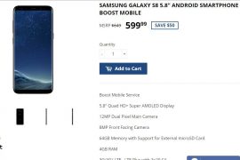 Deal: Get Boost Mobile Galaxy S8 for $600 at SCD ($50 off)