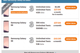 Three UK offering 50% discount on Galaxy S8 and LG K3 for 6 months
