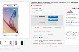 Deal: Sprint Galaxy S6 64GB going for $200 only at eBay