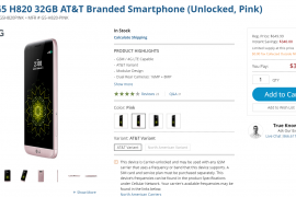 Deal: Unlocked LG G5 (RS998) available for $330 and unlocked AT&T variant available for $310 only at B&H