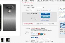 Hot deal: Unlocked LG G5 available for just $270 on eBay, get it while it lasts