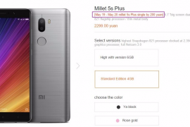 Xiaomi Mi5s Plus and Mi Mix on 200 yuan discount in China for limited time