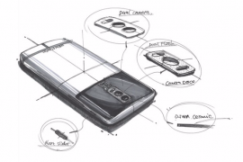 OnePlus 5 sketches show pixel-like two tone display, dual cameras at front, and dual LED flash assisted Single camera at back