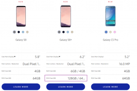 Galaxy S8+ with 6GB RAM and 128GB storage available in Hong Kong