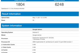 Is this Google Taimen phone sporting a Snapdragon 835 processor and 4GB RAM?