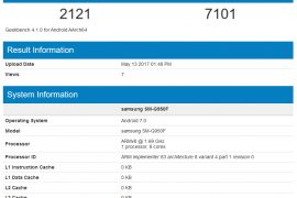 Samsung Galaxy S8 overclocked to achieve 7100+ score in multi-core
