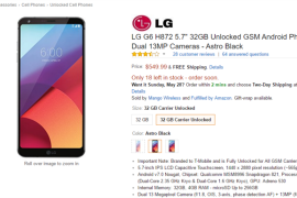 LG G6 Deal in USA: Amazon selling unlocked variant for just $549
