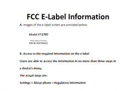 US headed unknown Motorola device (XT1797) passes through FCC