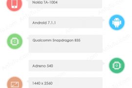 Nokia 9 leaks at AnTuTu with Qualcomm 835 processor, 4GB RAM, Quad HD display and 13MP rear and front camera