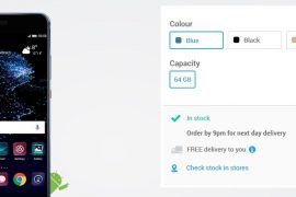 Blue color of Huawei P10 and P10 Plus now available at Carphone Warehouse UK
