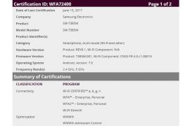 Samsung Galaxy Tab A 2017 specs revealed, release date isn’t far either