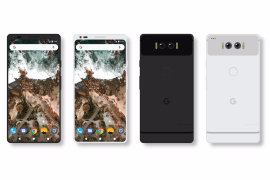 This Google Pixel 2 mockup with full screen display looks great