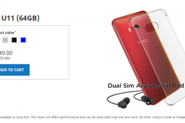 HTC U11 Solar Red color goes on pre-order in UK, supports Dual SIM