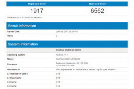 OnePlus 5 with 8GB RAM shows up on GeekBench