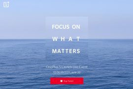 OnePlus 5 launch page goes live, release set for June 20