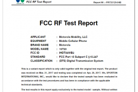 New Motorola phone with model 10720 makes a visit to FCC