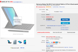 [Deal] Get Galaxy Tab S3 for $449 only using a 10% off coupon on eBay