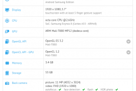 Samsung Galaxy Note FE (7R/Refurbished) specs revealed at GFXBench