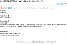 Asus ZenFone 2 receives update with bug fixes