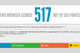 Galaxy Note 8 spotted running Android 7.1.1 on a browser benchmark test