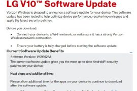 Verizon LG G4 and LG V10 receiving OTA update with latest security patch
