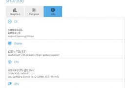 Galaxy J7 (2016) Nougat update being tested by Samsung, spotted on GFXBench