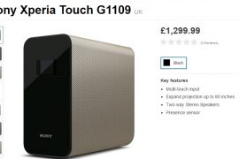 Interactive projector from Sony, Xperia Touch now available for £1,299.99 in Europe