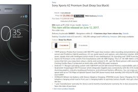You can now pre-order Sony Xperia XZ Premium from Amazon India