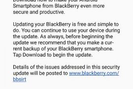 BlackBerry PRIV at Verizon receiving May Security patch update
