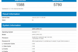 Oppo R11 spotted on GeekBench with SD 660, 4GB RAM and Android 7.1.1 on board