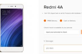 Xiaomi Redmi 4A sale going live in India today