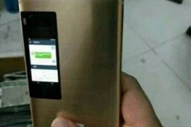 Live images of Meizu Pro 7 leaks with the rear secondary display in action