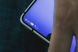 Sharp’s bezel-less phone gets leaked in image, shows a hole on display for camera
