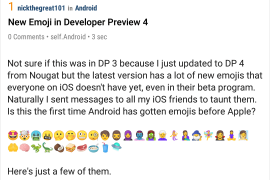 Android O Developer Preview 4 comes with a lot of new emojis
