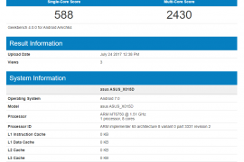 Asus ZenFone Go 2 spotted on Geekbench