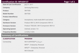 Galaxy Tab A 9.7 to soon get Android 7.0 Nougat update