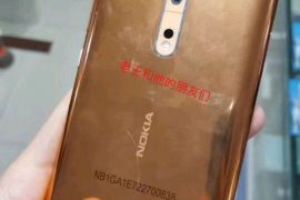A new real-life image shows Nokia 8 in Gold-Copper color