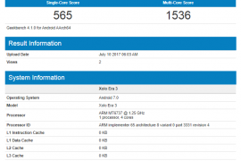 Xolo Era 3 specs leak: Quad core MT6737 processor, Android 7.0 Nougat and 1GB RAM on-board