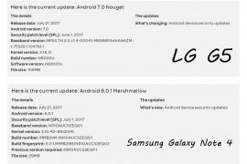 AT&T releases updates for LG G5 (June patch), Note 4, Note Edge and Express Prime (July patch)