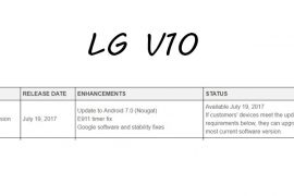Android 7.0 Nougat update for T-Mobile LG V10 released