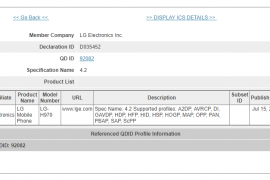 LG V30 (H970) gets certified by Bluetooth SIG